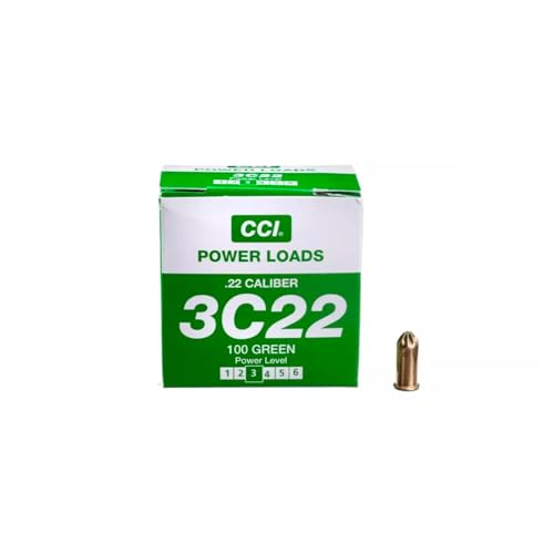 DT Systems Super PRO Dummy Launcher .22 Caliber Crimped Blank Power Loads, 100-Load Pack for Hunting Sporting Dog Training Gun Conditioning Dummy Launcher - Green, 40-60 Yards Launch Distance