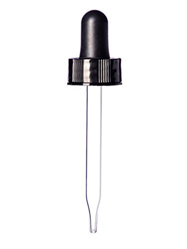 Earthborn Elements Cobalt Glass Bottles with Eye Droppers (1 oz, 4 pk) For Essential Oils, Colognes & Perfumes