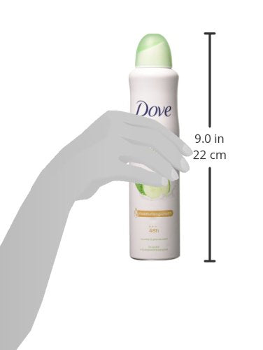Dove Go Fresh Antiperspirant Body Spray 250Ml Cucumber & Green Tea 2-Pack