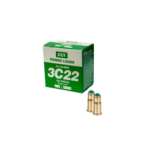 DT Systems Super PRO Dummy Launcher .22 Caliber Crimped Blank Power Loads, 100-Load Pack for Hunting Sporting Dog Training Gun Conditioning Dummy Launcher - Green, 40-60 Yards Launch Distance
