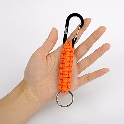 EOTW Paracord Keychain Clip Carabiner Paracord Lanyard for Keys Men Women 2Pack