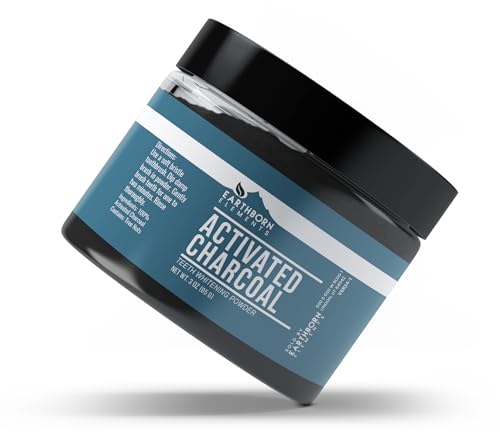 Earthborn Elements Activated Charcoal (3 oz), Natural Teeth Whitening, Vegan & Gluten Free