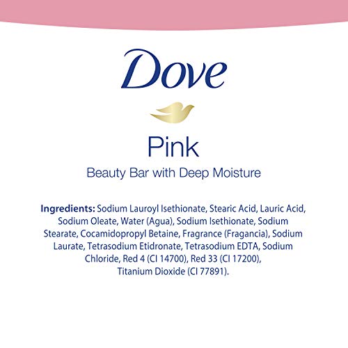 Dove Beauty Bar, Pink, 3.75 Ounce (Pack of 2)