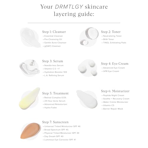 DRMTLGY Microdermabrasion Facial Scrub and Face Mask. Non-Abrasive Face Exfoliator Improves Acne Scars, Blackheads, Pore Size, and Skin Texture. 2 oz