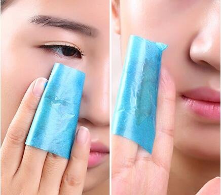 Ericotry 4Boxes (200Pieces) Oil Absorbing Blotting Sheets Face Oil-Absorbing Tissues Makeup Oil Control Absorbing Blotting Paper Sheets(Box color random)
