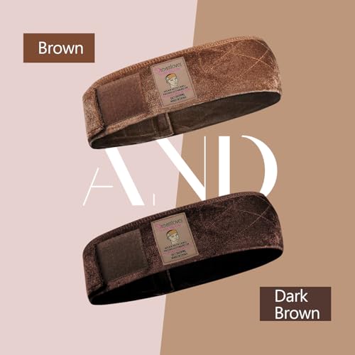 Dreamlover Wig Grip Band, Velvet Wig Grip, Brown, 2 Pieces