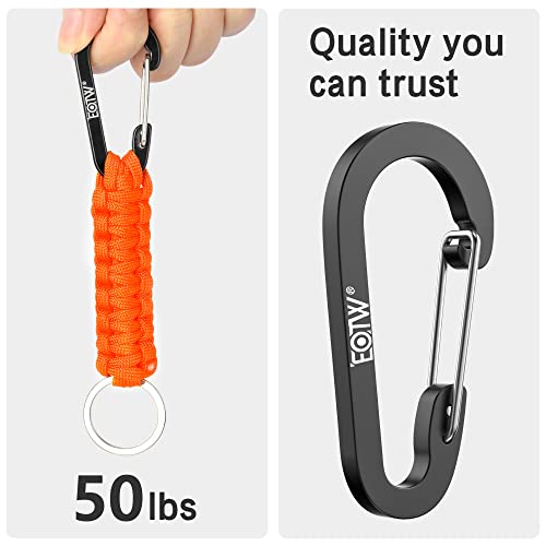 EOTW Paracord Keychain Clip Carabiner Paracord Lanyard for Keys Men Women 2Pack