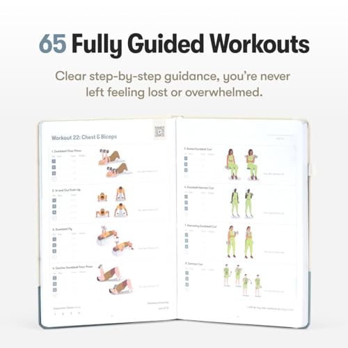 Dumbbell Transformation Journal and Elevate Exercise Cards: Home Workout Series Card Deck - Comprehensive Fitness System With Effective Dumbbell Workouts. #1 Workout Journal/Workout Planner for Women & Men.