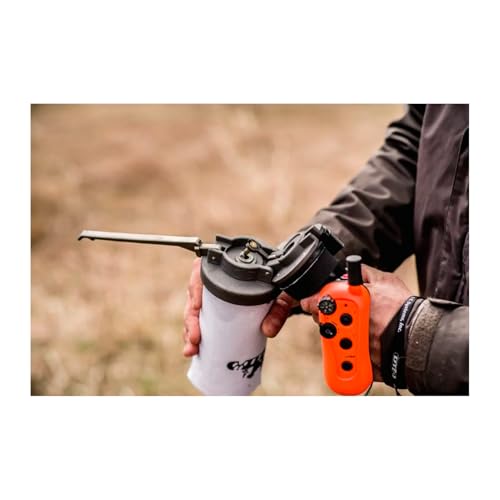 DT SYSTEMS Super Pro Durable Shock-Absorbing Waterfowl Upland Hunting Dog Training Dummy Launcher w/ Floating Scent-Holding Dummy, Blaze Orange