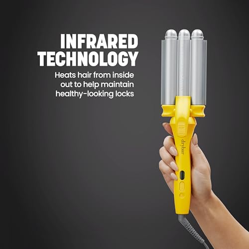 Drybar The Mixologist Interchangeable Styling Iron – One Tool, Three Styles – Reduces Frizz, Adds Shine – Curling Iron – Hair Curling Wand