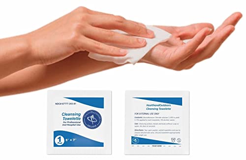 Dynarex Cleansing Towelettes 5 X 7" Individual Packet (#1301, Sold Per Box)