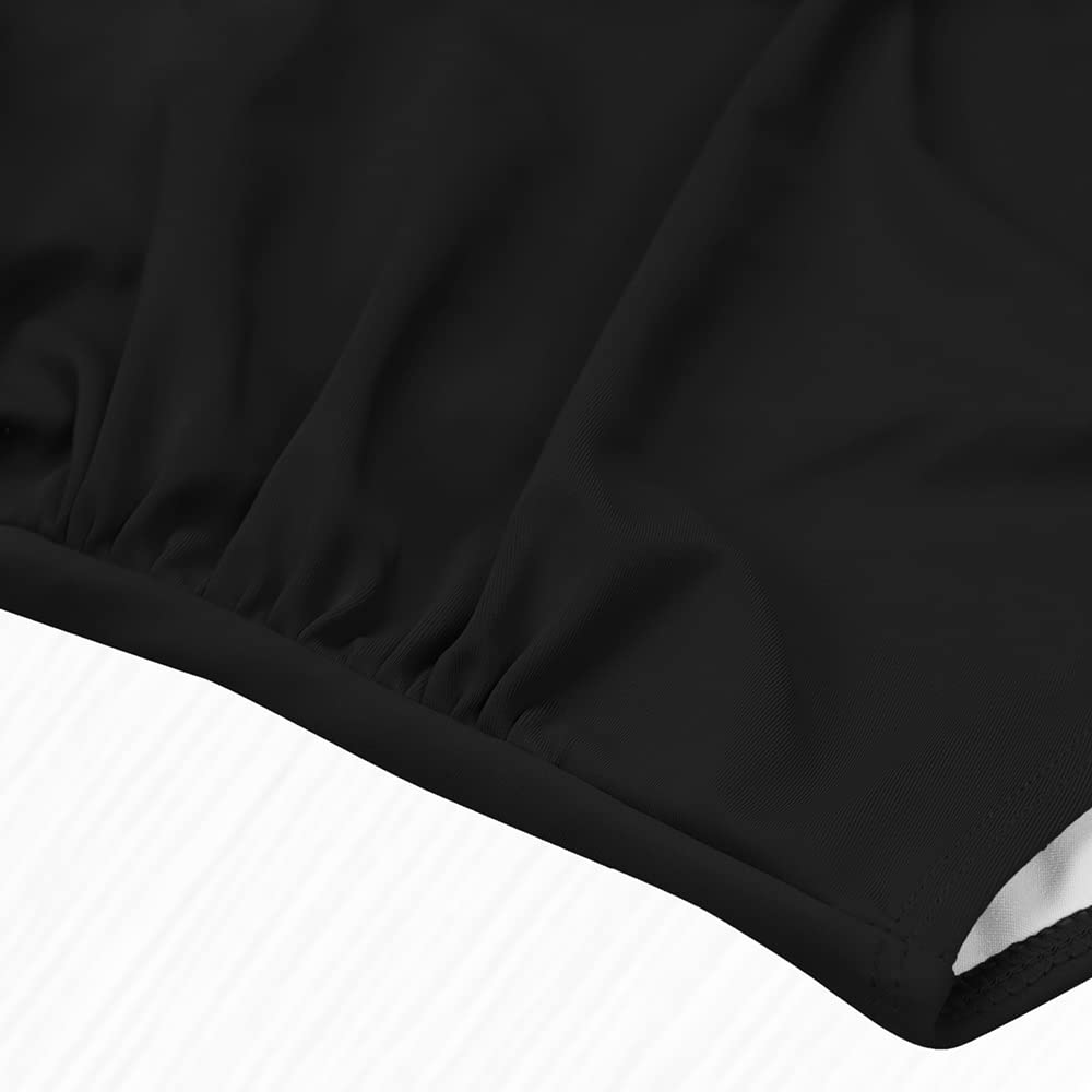 Eomenie Women's One Piece Swimsuits Tummy Control Cutout High Waisted Bathing Suit Wrap Tie Back 1 Piece Swimsuit Black Pink