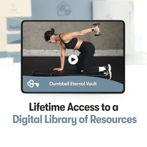 Dumbbell Transformation Journal and Elevate Exercise Cards: Home Workout Series Card Deck - Comprehensive Fitness System With Effective Dumbbell Workouts. #1 Workout Journal/Workout Planner for Women & Men.