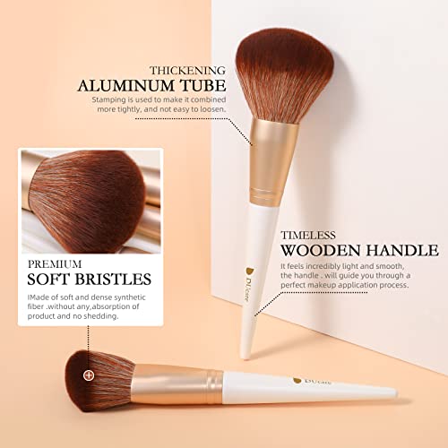 DUcare Makeup Brushes Set 14pcs Professional Synthetic Essential Face Eye Shadow Eyeliner Foundation Blush Lip Powder Liquid Cream Blending Brow Brushes Make Up Brushes Set