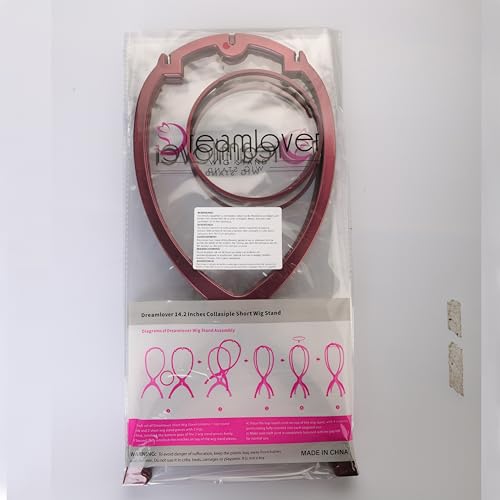 Dreamlover Wig Stand, Plum, 3 Packs