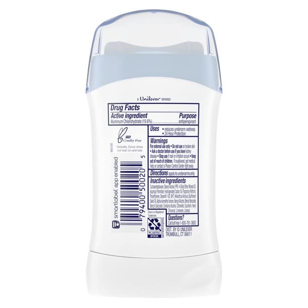 Dove 24 Hour Powder Invisible Solid Antiperspirant