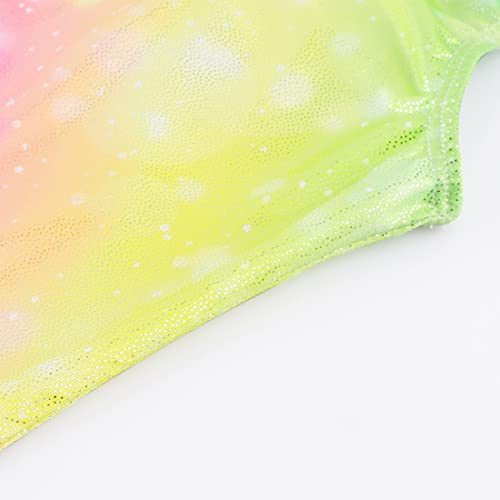 EQSJIU Girls Leotards For Gymnastics Darkblue Unicorn 6-7years Girls Leotards For Dance Mermaid Rainbow Cupcake Dinosaur Sparkle 6years 7years