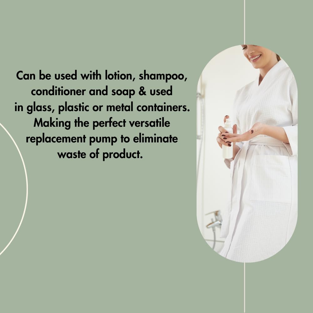 Dr. Woods Soap Bottle Pumps - Fits All 32 oz Bottles for Dr. Woods (Pack of 3)