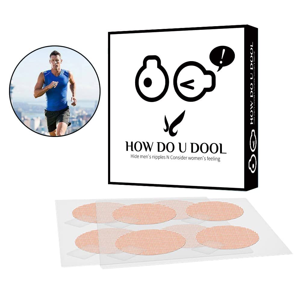 2XK-NOV Men's Nipple Cover Specially for Running - Value Pack(104 Pieces), Disposable Nipple Covers Stickers for Jogging and Marathon - 3cm Anti-Chafing Nipple Patch - Water- Resistant Nipple Guards
