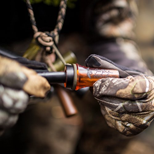 Duck Commander Jase Robertson Pro Series Duck Call - Easy Blowing, Double Reed Acrylic Duck Call for Duck Hunting Accessories - Orange Acrylic