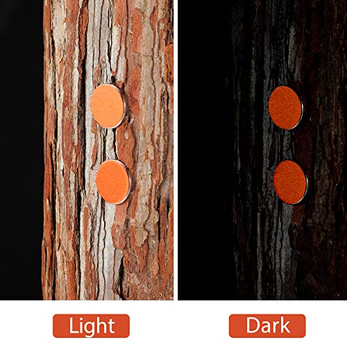 Epakh 200 Pack Reflective Tacks Trail Marking Tacks Glow Tacks Reflective Trail Markers Hunting Reflector Tacks Mark Trail Reflective Thumb Tacks for Hunting Hiking Camping Tree Stand (Orange)
