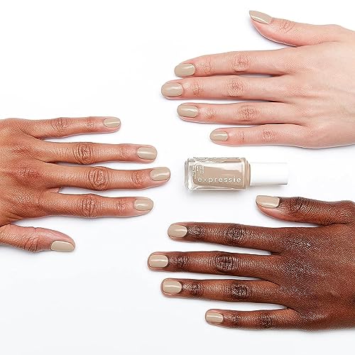 essie Expressie Nail Polish, Quick-Dry Muted Beige Nail Polish, Vegan, Millennium Momentum, 0.33 fl oz