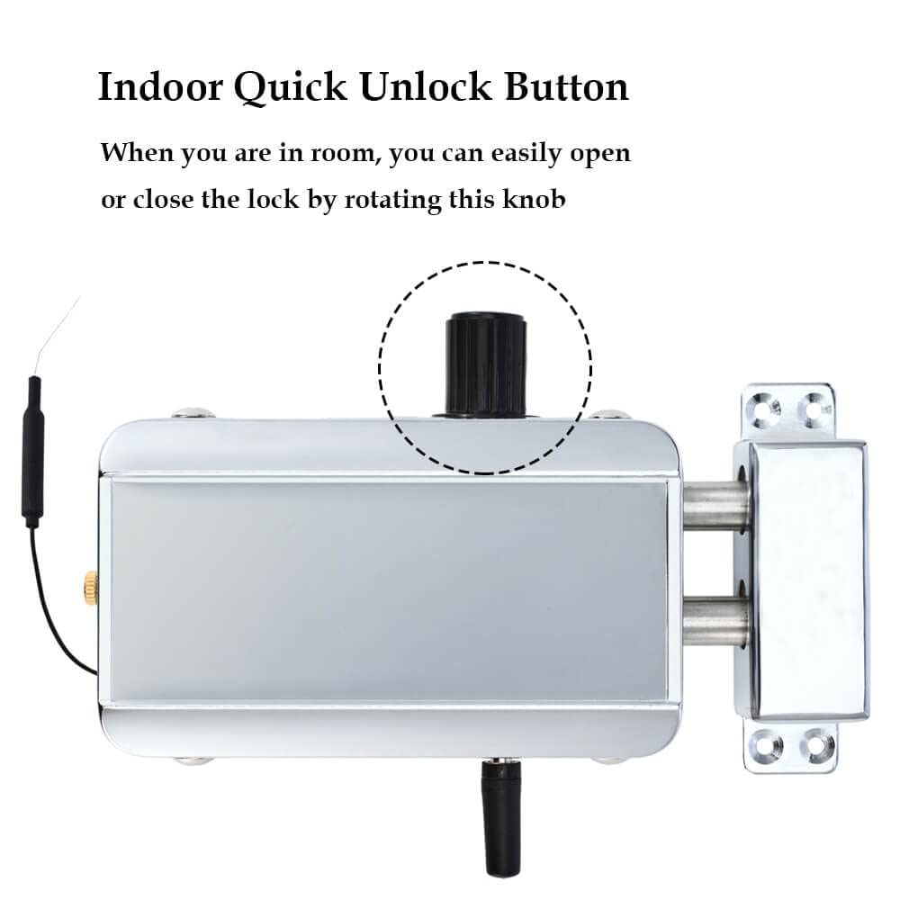 Electronic Deadbolt Anti-Theft Smart Hidden Door Lock with Remote Control and Smartphone App Access
