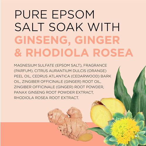 Dr Teal's Pure Epsom Magnesium Salt Soak, Stress Relief with Essential Oils, 3lbs