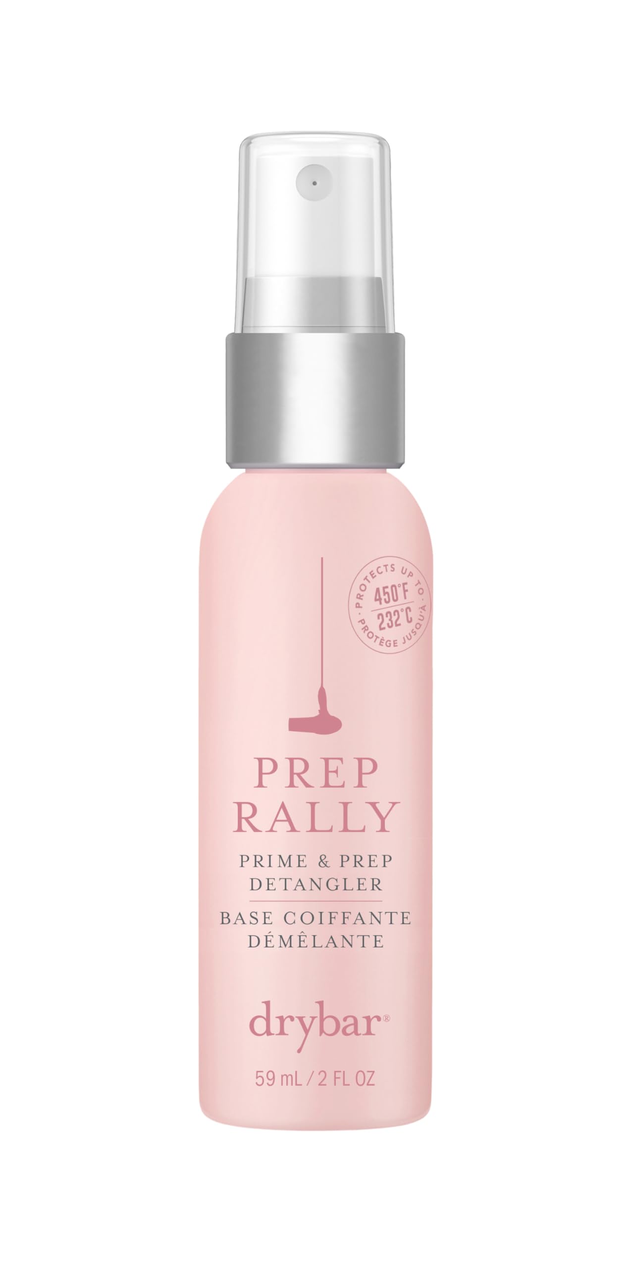 Drybar Prep Rally Prime & Prep Detangler Noir Scent - Travel Size | Nourishes Hair, Detangles with Ease, Leaves Hair Soft & Manageable, Protects Hair, Cruelty Free