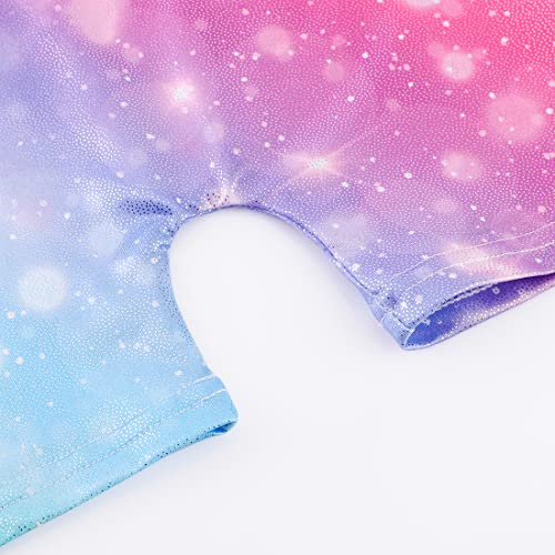 EQSJIU Girls Leotards For Gymnastics Darkblue Unicorn 6-7years Girls Leotards For Dance Mermaid Rainbow Cupcake Dinosaur Sparkle 6years 7years
