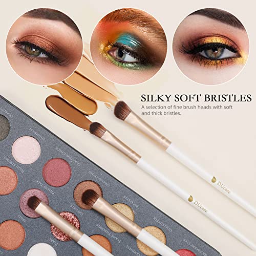 DUcare Makeup Brushes Set 14pcs Professional Synthetic Essential Face Eye Shadow Eyeliner Foundation Blush Lip Powder Liquid Cream Blending Brow Brushes Make Up Brushes Set