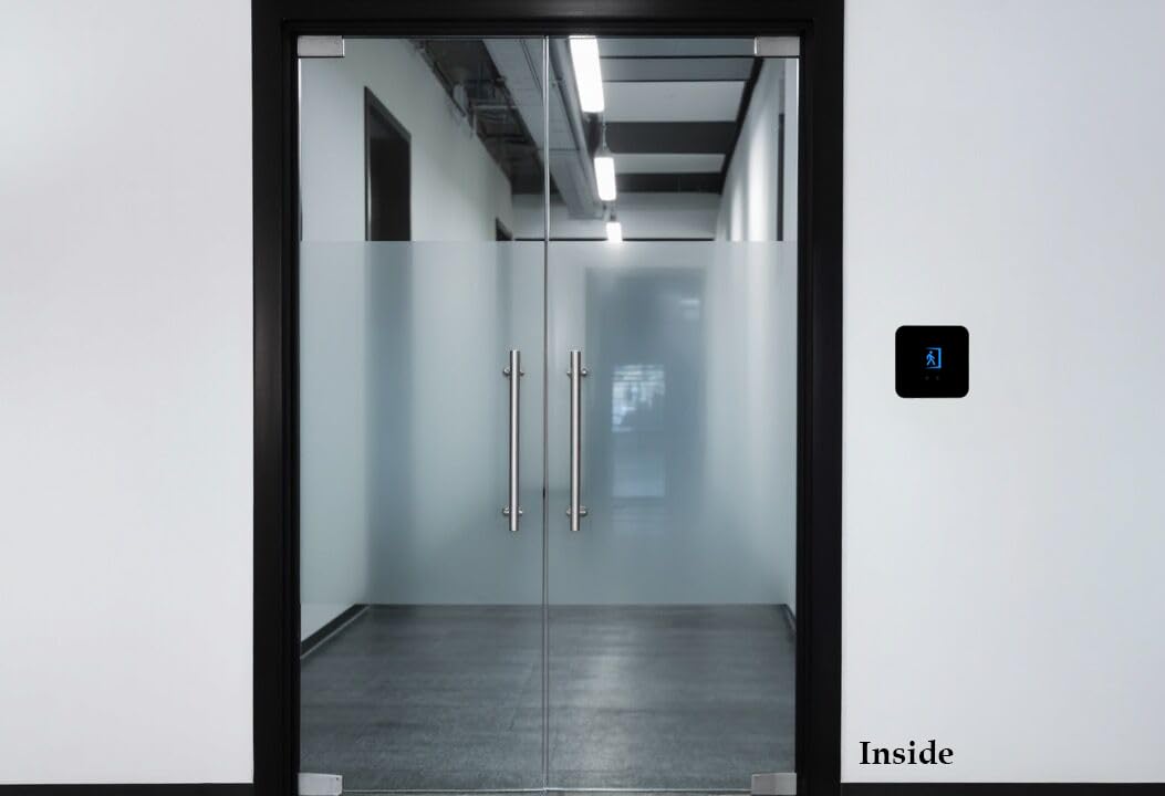 Door Access Control System Kit - Fingerprint, RFID Card, and Password Entry, 600LB Magnetic Lock, Infrared Wireless Switch, Waterproof Door Access Controller with LCD Screen Display