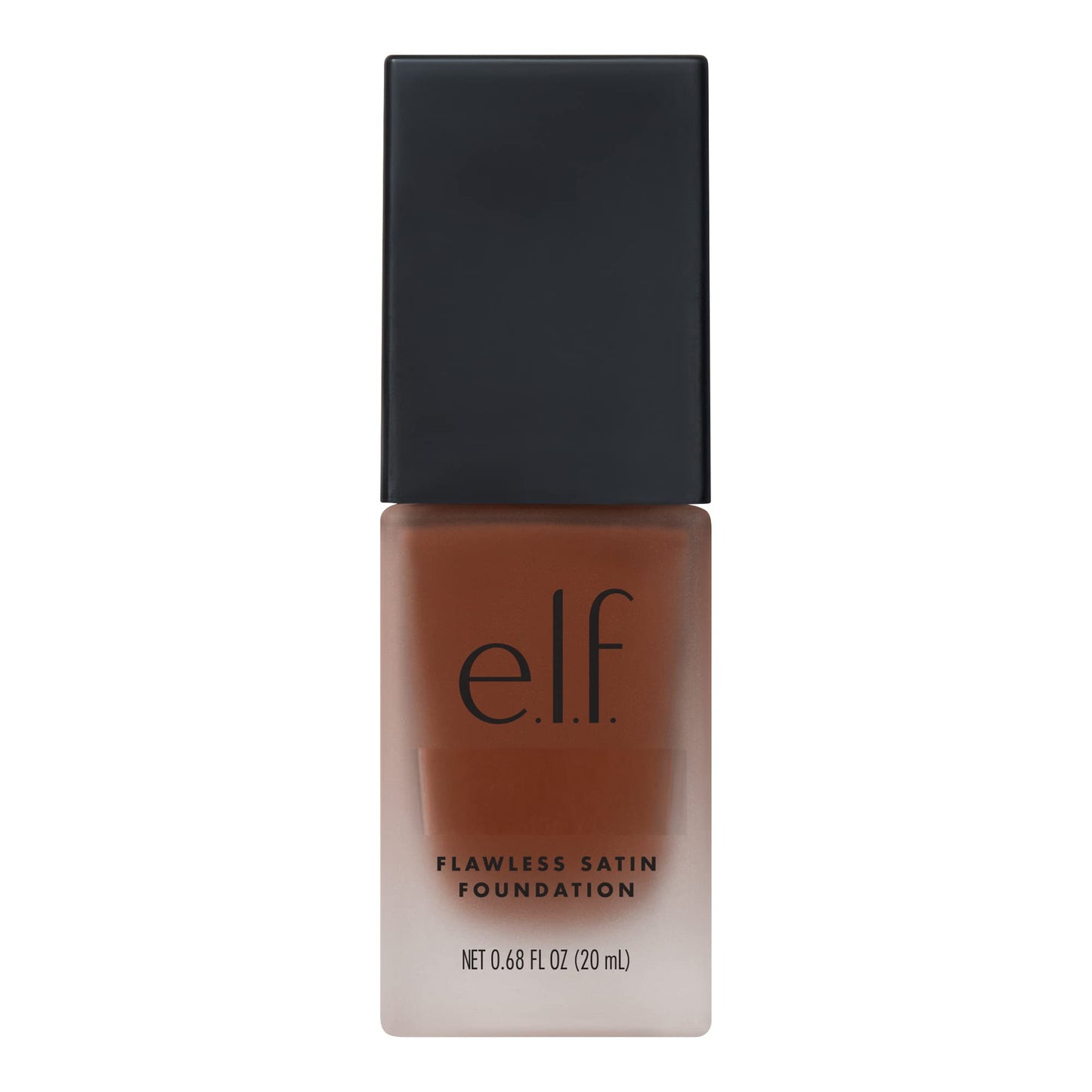 e.l.f. Flawless Satin Foundation, Lightweight & Medium Coverage, Semi-Matte Finish, Vegan & Cruelty-Free, Truffle, 0.68 Fl Oz (20mL)