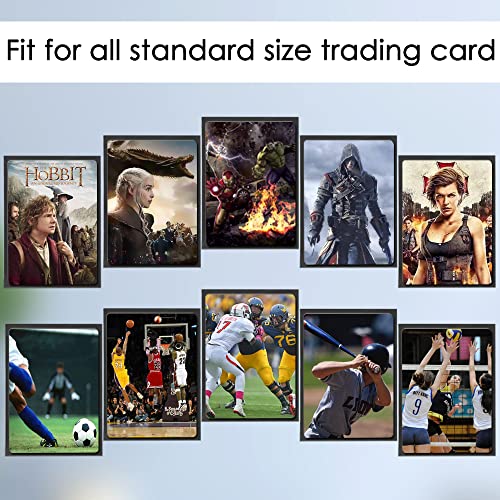 1000 Pcs Black Card Sleeves Toploaders for Trading Card, Matte Card Sleeves Deck Card Protectors Compatible with Baseball Cards, Sports Cards, MTG, Yugioh Card
