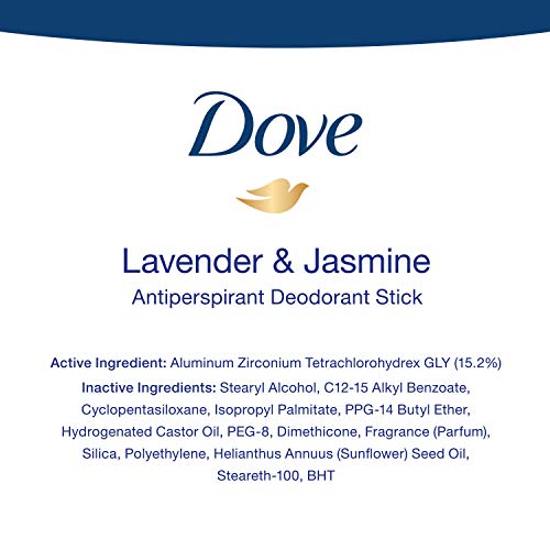Dove Nourishing Secrets Antiperspirant Deodorant Stick for Women Lavender & Jasmine for 48 Hour Underarm Sweat Protection And Soft And Comfortable Underarms 2.6 oz 3 Count