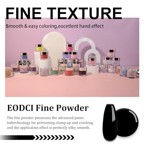 EODCI Glitter Dip Powder, Nail Dipping Powder 1 Oz/28g Purple Colors for DIY Manicure Salon at Home Easy to Use Nail Dip Powder for Women gift No Needed Nail Lamp Curing