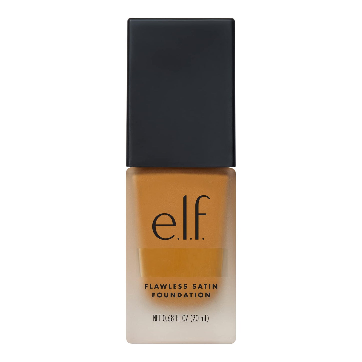 e.l.f. Flawless Satin Foundation, Lightweight & Medium Coverage, Semi-Matte Finish, Vegan & Cruelty-Free, Suede, 0.68 Fl Oz (20mL)