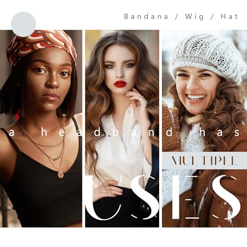Dreamlover Wig Grip Band for Women, Nude, 2 Pieces
