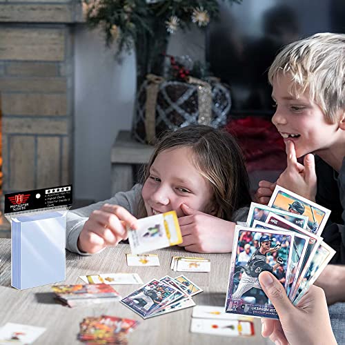 100 Counts Clear Penny Card Sleeves for Trading Cards, Plastic Soft Card Sleeves Card Protectors Fit for MTG Yugioh, Baseball Card, Sports Cards, Game Card Standard Cards
