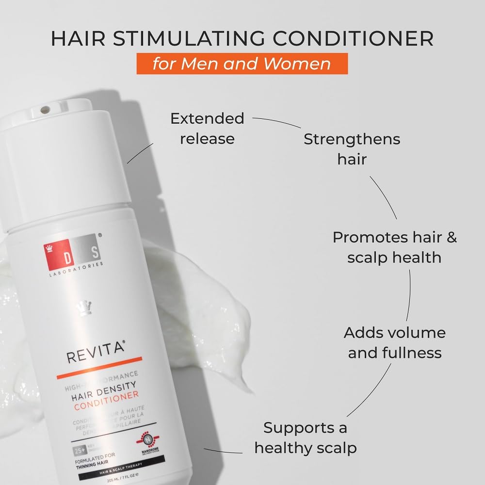 DS Laboratories Revita Hair Growth Conditioner for Fine & Thinning Hair, Biotin Treatment for Hair Regrowth, Thickening & Loss Prevention
