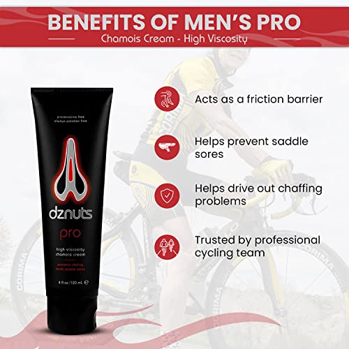 DZNuts Pro Chamois Cream, 4 ounce,120ml