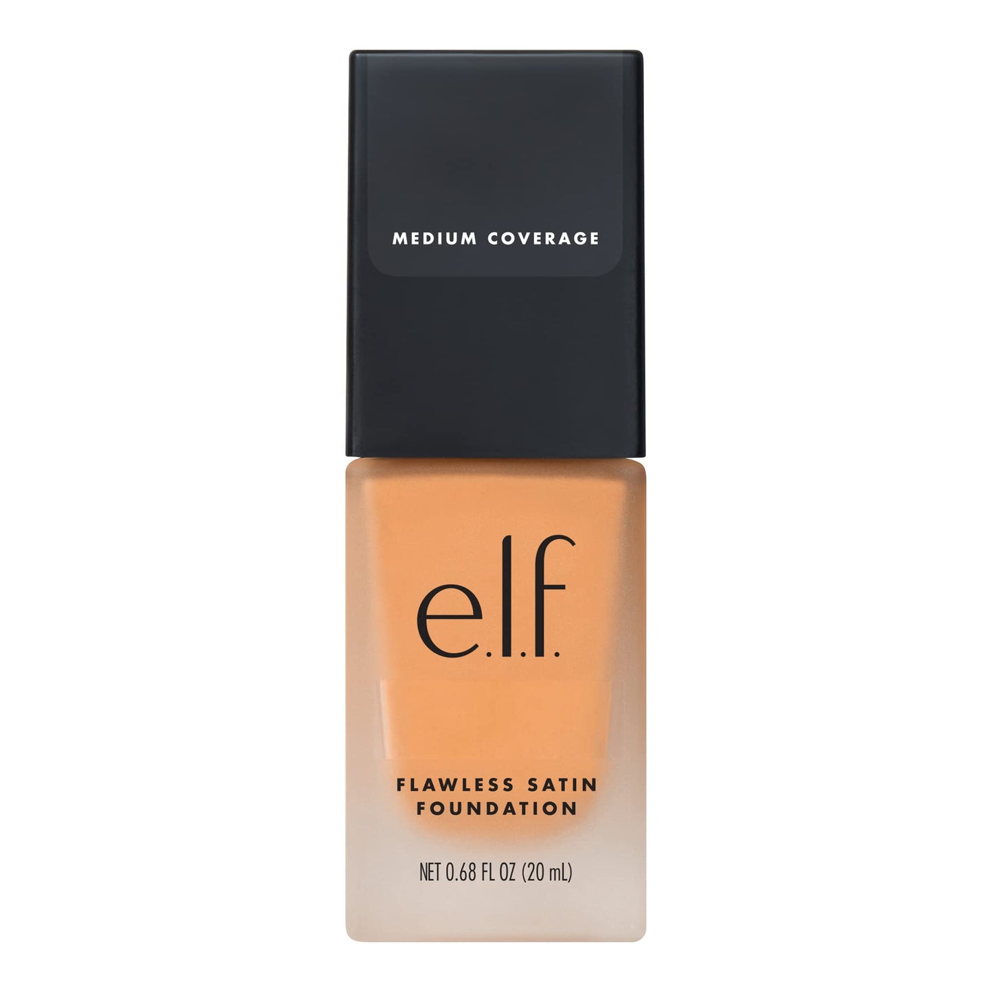 e.l.f. Flawless Satin Foundation, Lightweight & Medium Coverage, Semi-Matte Finish, Vegan & Cruelty-Free, Buttercup, 0.68 Fl Oz (20mL)