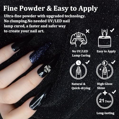 EODCI Glitter Dip Powder, Nail Dipping Powder 1 Oz/28g Purple Colors for DIY Manicure Salon at Home Easy to Use Nail Dip Powder for Women gift No Needed Nail Lamp Curing