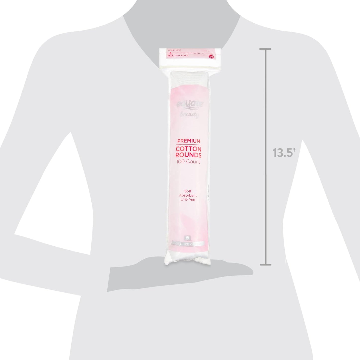 Equate Beauty Premium Cotton Rounds Facial Pads - 100ct Premium Rounds
