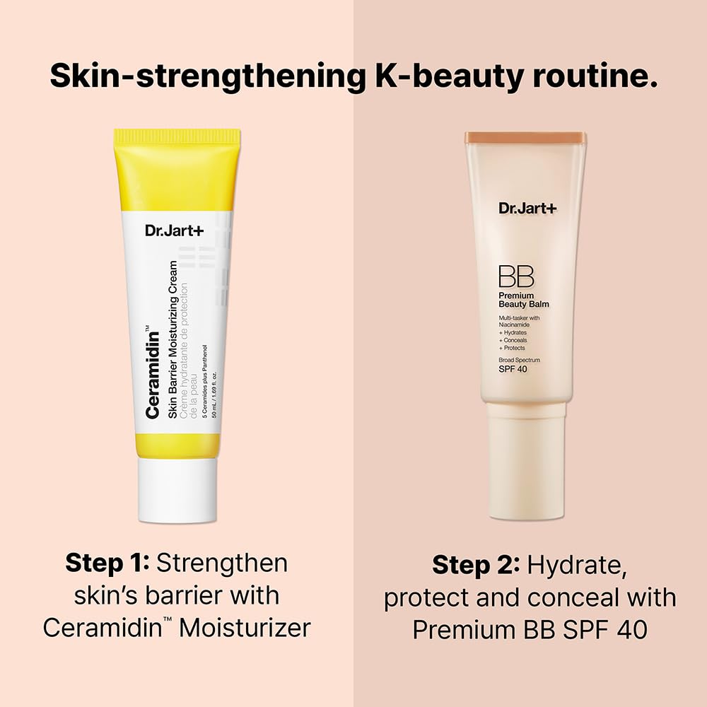Dr.Jart+ Premium BB Tinted Moisturizer with SPF 40 and Niacinamide | bb cream | Korean Skin Care, Light Medium-Medium, 1.35 Fl Oz