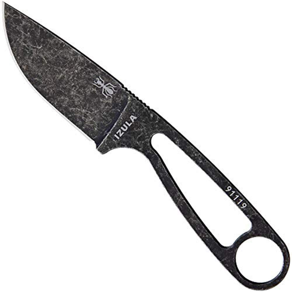 ESEE Izula Fixed Blade Knife w/Molded Polymer Sheath and Clip Plate