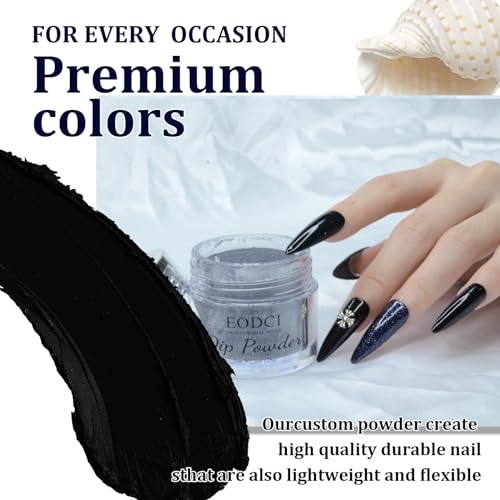 EODCI Glitter Dip Powder, Nail Dipping Powder 1 Oz/28g Purple Colors for DIY Manicure Salon at Home Easy to Use Nail Dip Powder for Women gift No Needed Nail Lamp Curing