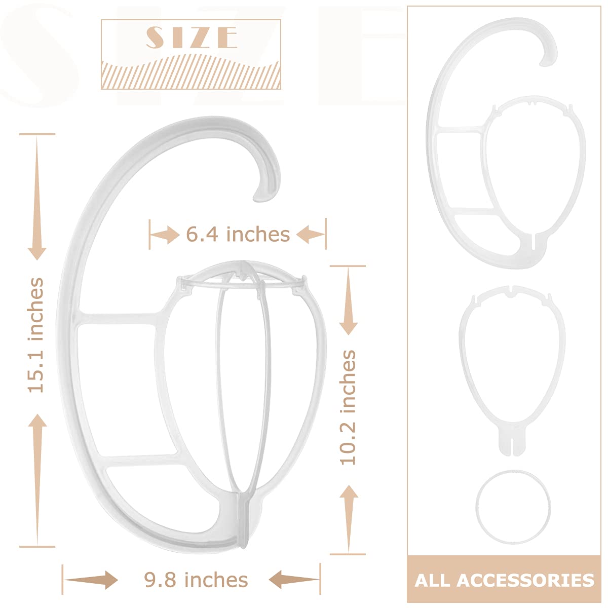 Dreamlover Hanging Wig Stands, Wig Hangers for Wigs, 2 Sets