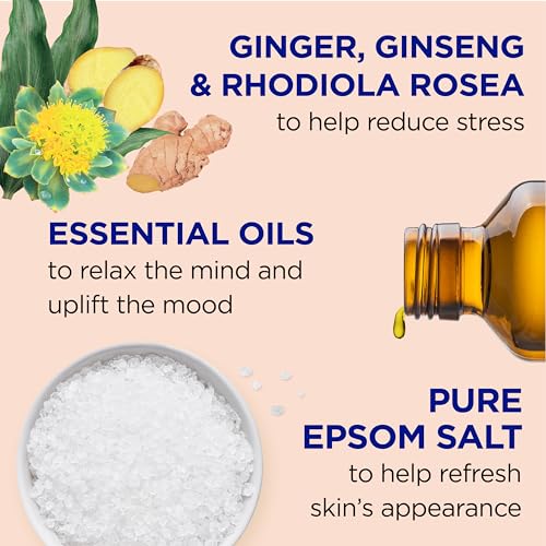 Dr Teal's Pure Epsom Magnesium Salt Soak, Stress Relief with Essential Oils, 3lbs