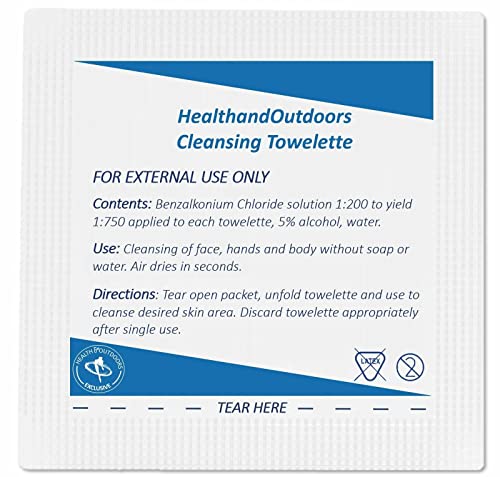 Dynarex Cleansing Towelettes 5 X 7" Individual Packet (#1301, Sold Per Box)
